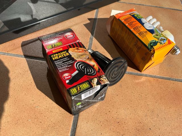 Terrario Reptiles + Lámparas Térmicas