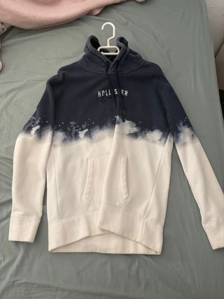 Sudadera Hollister Azul y Blanca Tie-Dye