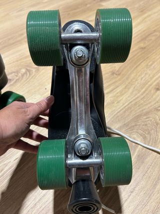 Patines de 4 ruedas verdes