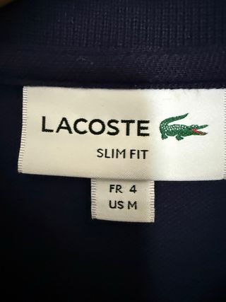 Polo Lacoste Azul Talla M