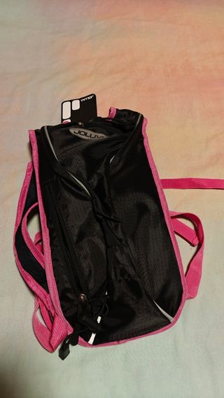 Mochila JOLUVI trail negra y rosa