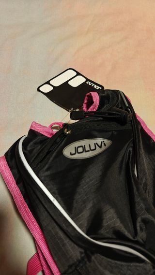 Mochila JOLUVI trail negra y rosa