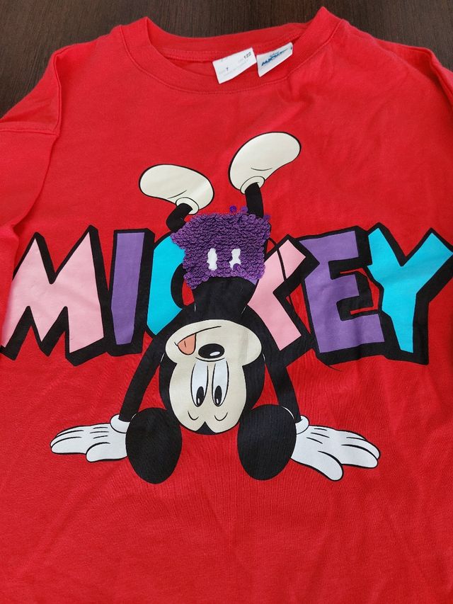 Camiseta Zara Niña Mickey Mouse Roja