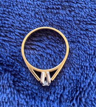 Anillo oro 18kt solitario diamante