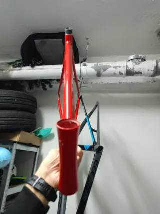 Telaio bici da corsa Triathlon rosso