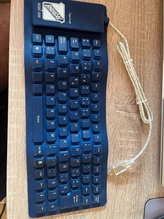 Teclado Flexible BRUGAL Azul USB