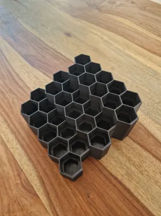 Organizador de pinturas hexagonal