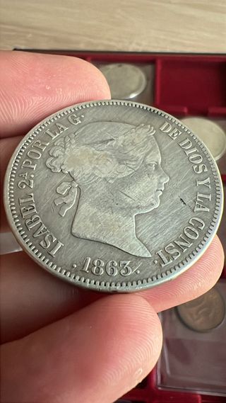 Moneda 20 Reales Plata
