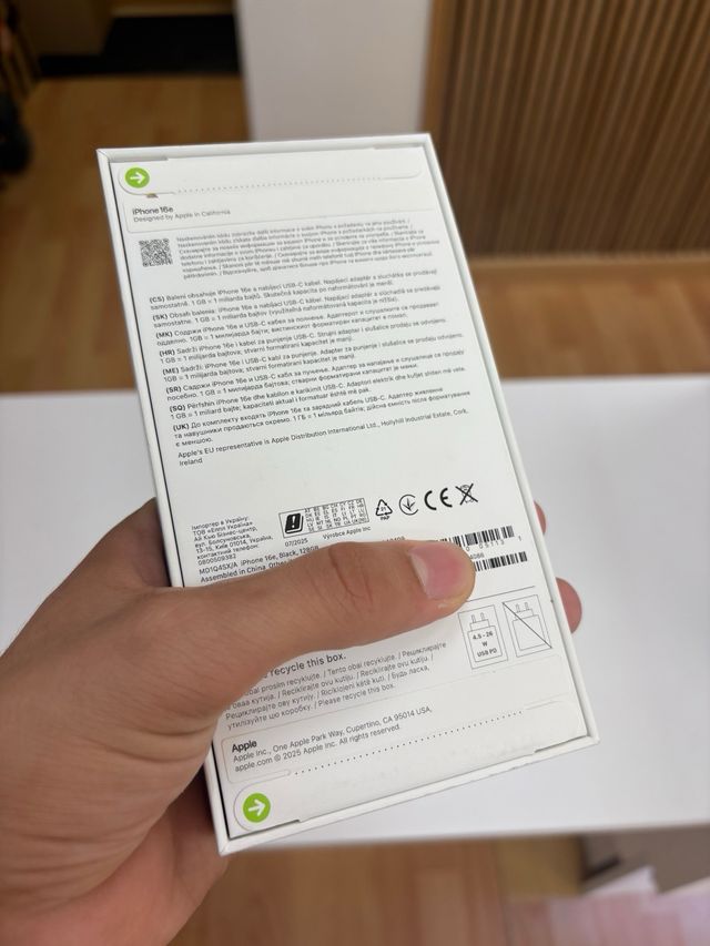 iPhone 16e Negro 128GB Nuevo Precintado