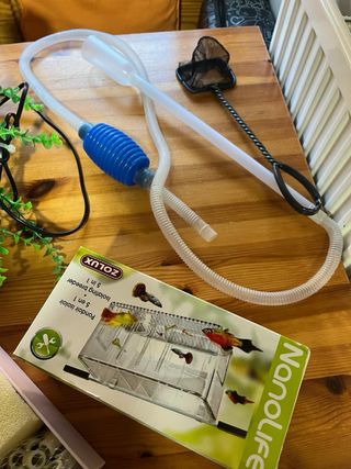 Calentador y aireador acuario Sera.