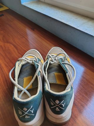 Deportivos Mujer Talla 36 Beige/Amarillo