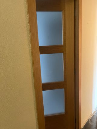 2 Puertas Madera con Cristales