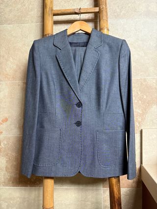 Traje americana y pantalón gris T42