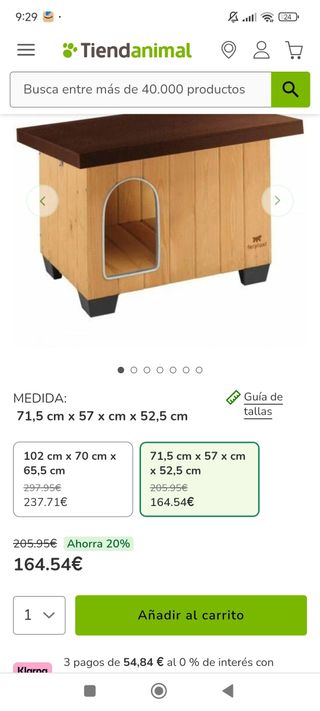 Casa perro de madera