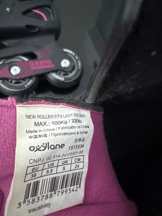 Patines en línea Oxelo Talla 34-