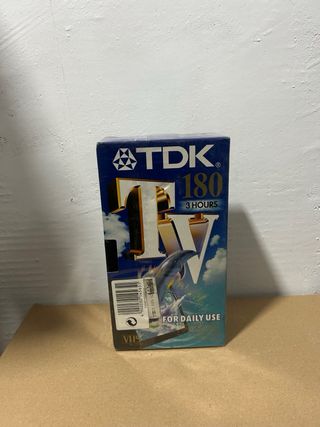 Cinta VHS TDK 180 Minutos Sin Abrir