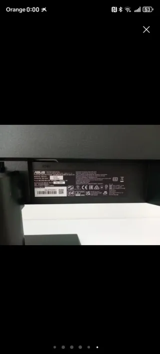 Pantalla ASUS Negra
