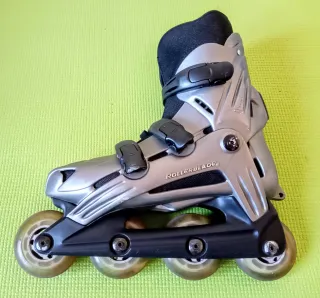 Patines en línea Rollerblade plateados talla 38'5
