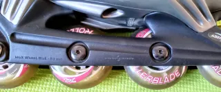 Patines en línea Rollerblade plateados talla 38'5
