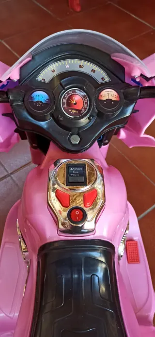 Moto eléctrica infantil rosa