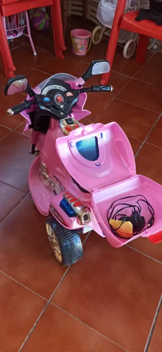 Moto eléctrica infantil rosa