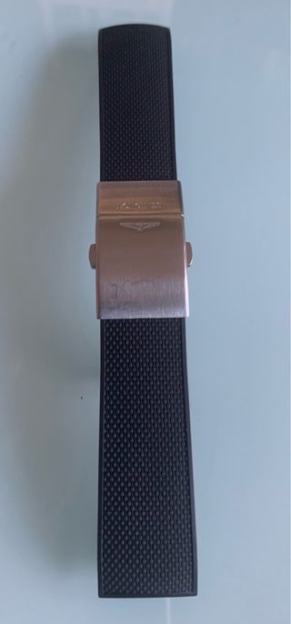 Correa Longines Caucho Negra