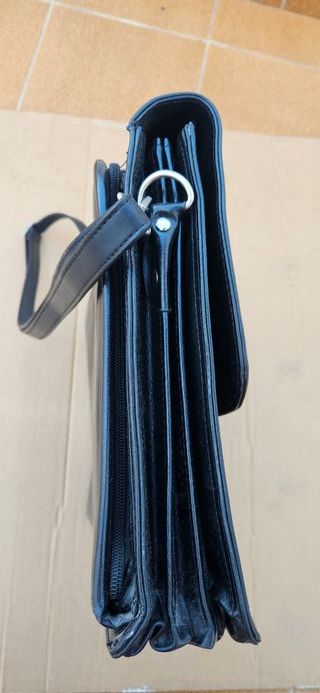 Maletín SAMER Negro Piel Portadocumentos