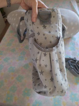 Bolsa carrito bebé estrellas gris