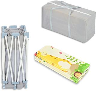 ❤️PARQUE INFANTIL PLEGABLE DE BEBE+ALFOMBRA 120cm