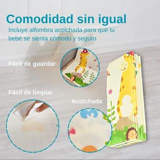 ❤️PARQUE INFANTIL PLEGABLE DE BEBE+ALFOMBRA 120cm