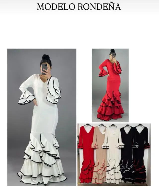 Traje de flamenca modelo Rondeña talla 3