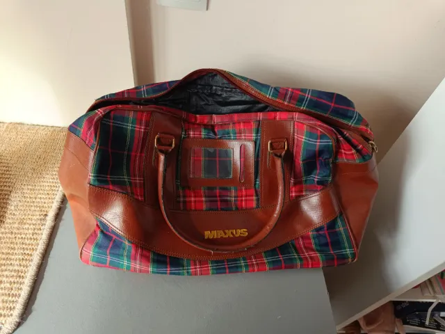 Bolsa de viaje MAXUS cuadros tartán