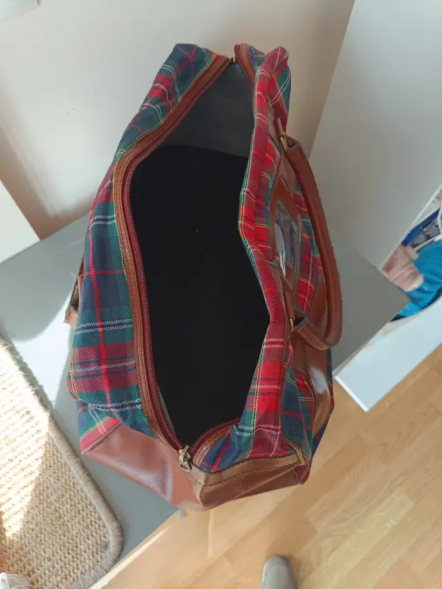 Bolsa de viaje MAXUS cuadros tartán