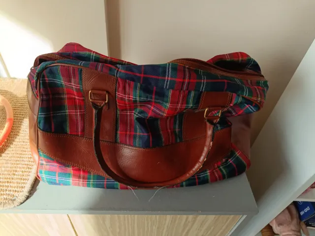 Bolsa de viaje MAXUS cuadros tartán