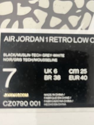 Zapatillas Nike Air Jordan 1 Low Elephant, origina