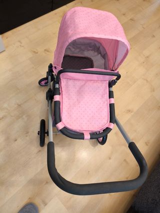 Cochecito Muñecas Sweetie Buggy Rosa Lunares