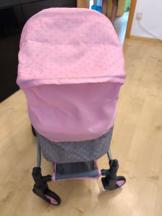 Cochecito Muñecas Sweetie Buggy Rosa Lunares