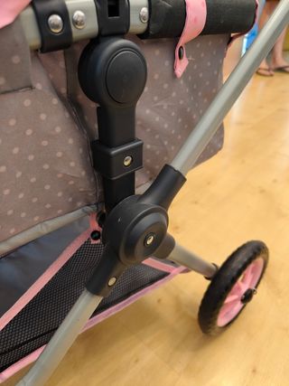 Cochecito Muñecas Sweetie Buggy Rosa Lunares
