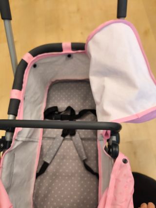 Cochecito Muñecas Sweetie Buggy Rosa Lunares