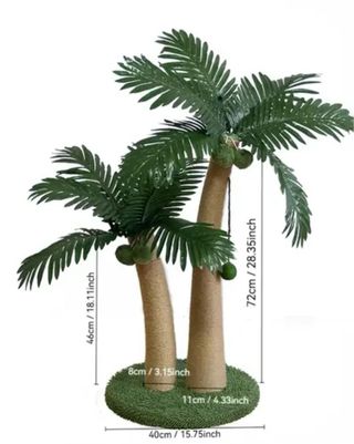 Arranhador Gato em formato Palmeira