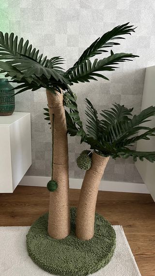 Arranhador Gato em formato Palmeira
