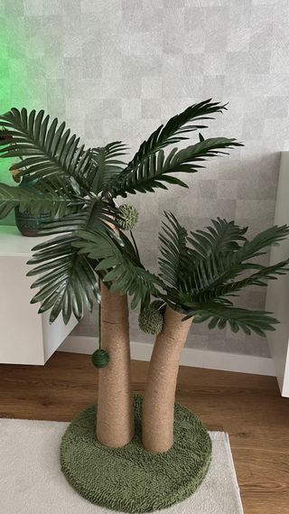 Arranhador Gato em formato Palmeira