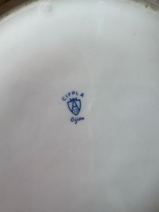 Vajilla Vintage CIFPLA Gijón 53 Piezas Porcelana