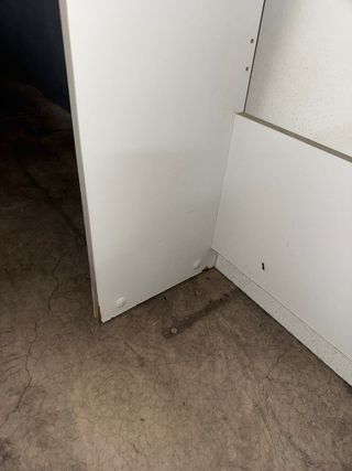 Armario blanco lavadora secadora auxiliar 