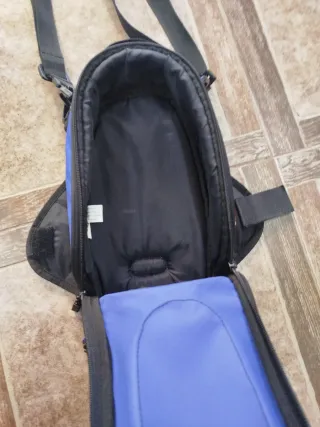 Bolsa sobredepósito moto azul