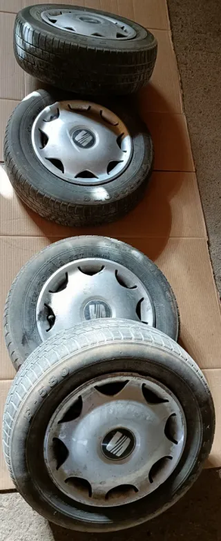 4 Llantas + 4 Neumáticos Seat Ibiza