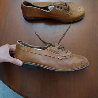 Zapatos de cordones vintage marrones