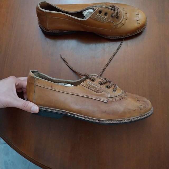 Zapatos de cordones vintage marrones
