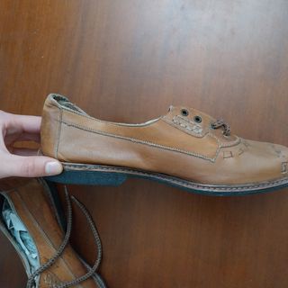 Zapatos de cordones vintage marrones
