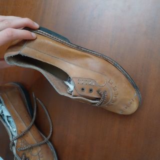 Zapatos de cordones vintage marrones